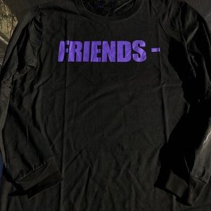 Purple OG Vlone “FRIENDS” Long Sleeve T-Shirt